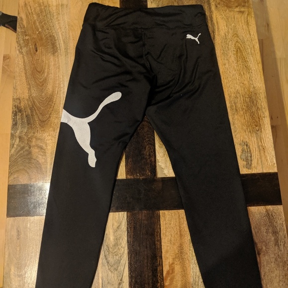 PUMA black leggings yoga pants - Picture 2 of 2